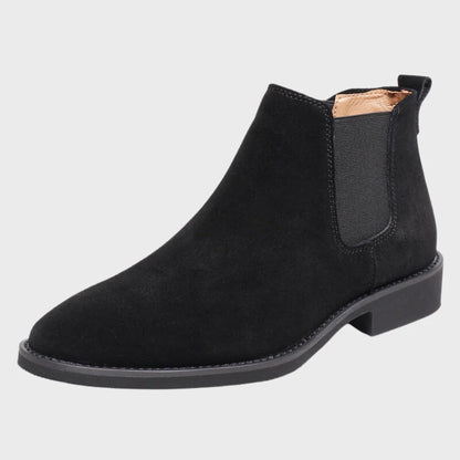 Men's Suede Chelsea Boots | Ankle High Slip-On Footwear 0