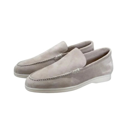 Men's Suede Loafers | Slip-On Dress Shoes Brown 2
