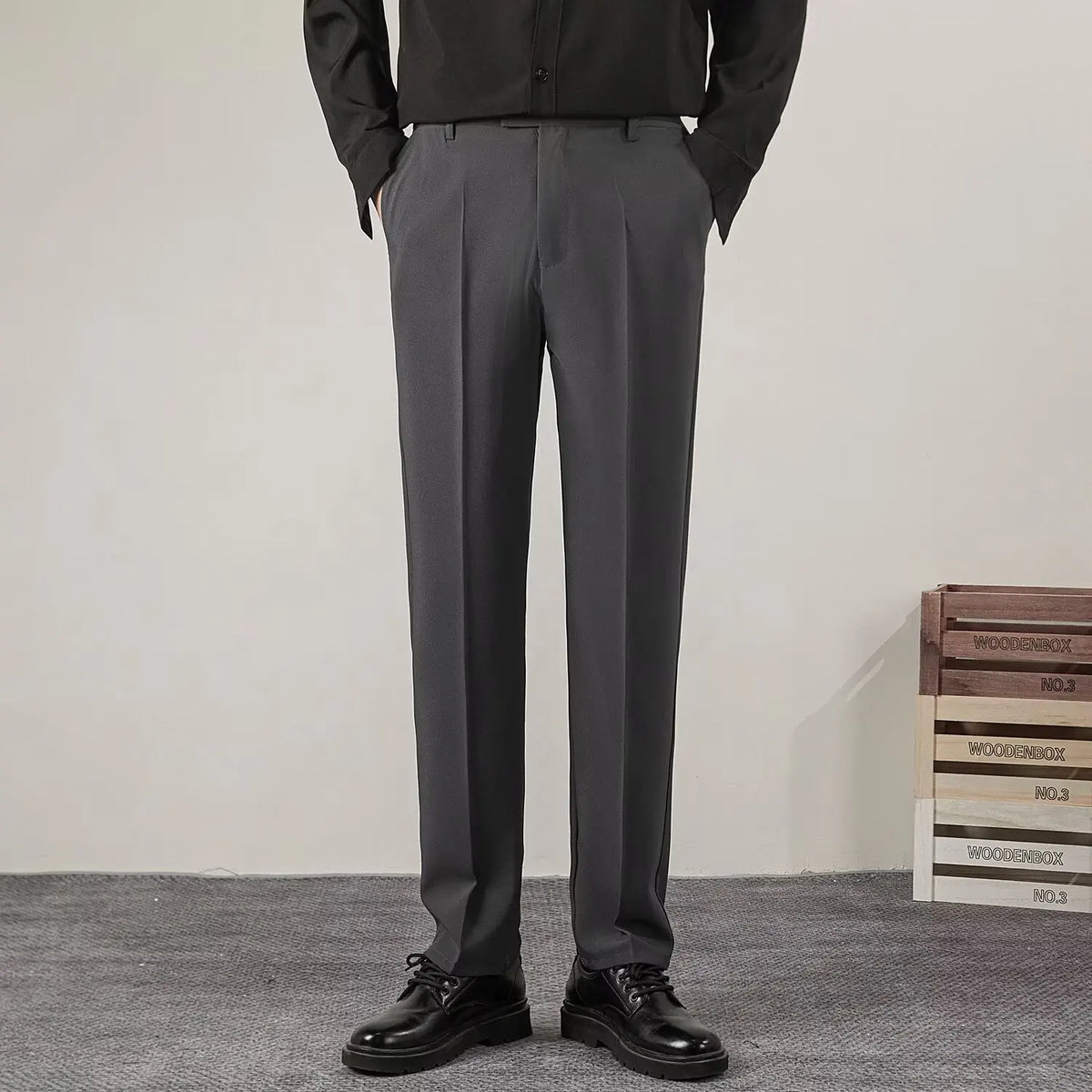Men's Tailored Trousers | Smart Casual Office Pants 11