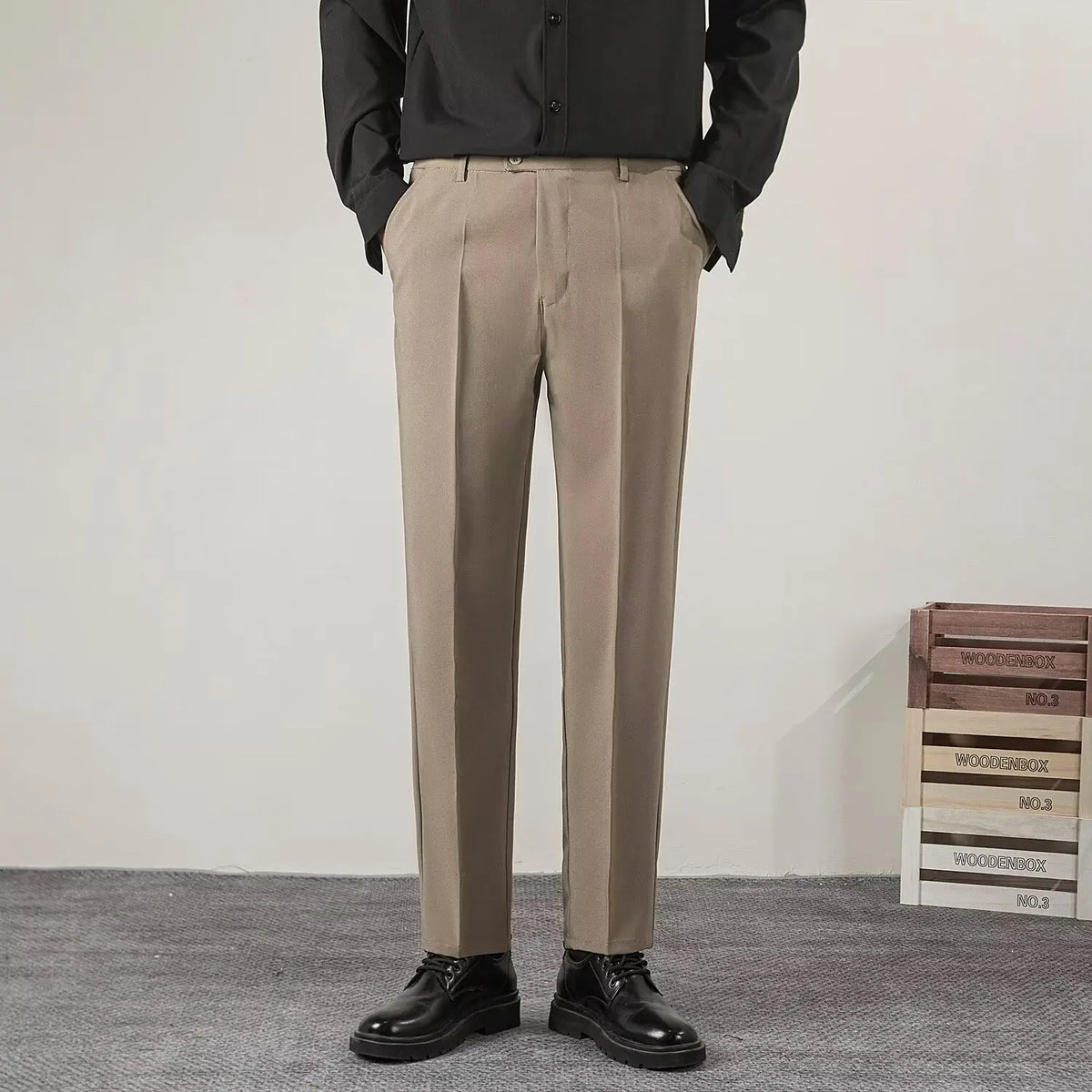 Men's Tailored Trousers | Smart Casual Office Pants 12