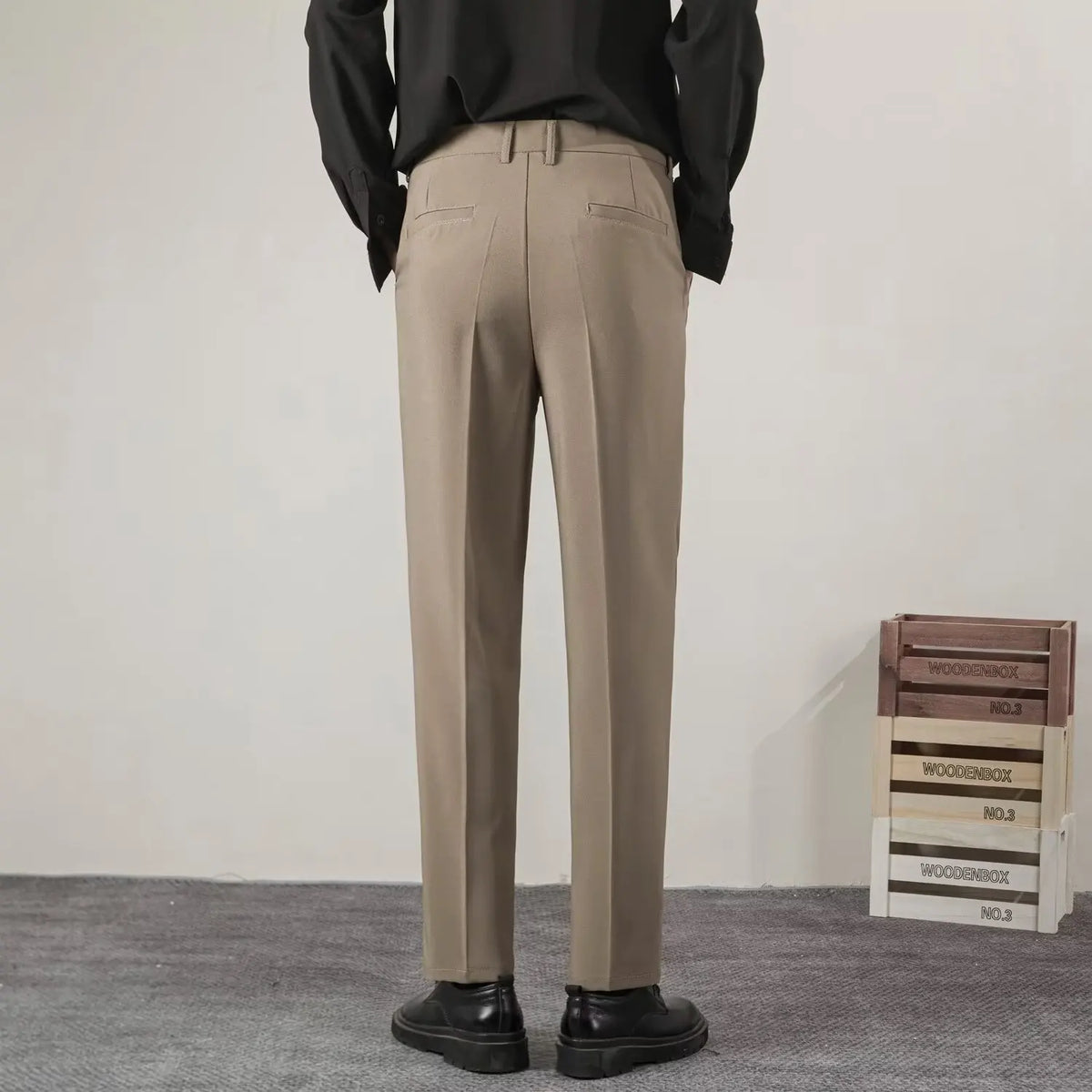 Men's Tailored Trousers | Smart Casual Office Pants 8