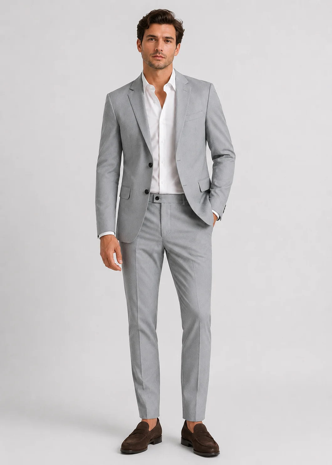 Men's Tailored Two-Piece Wedding Suit Formal Occasion 1