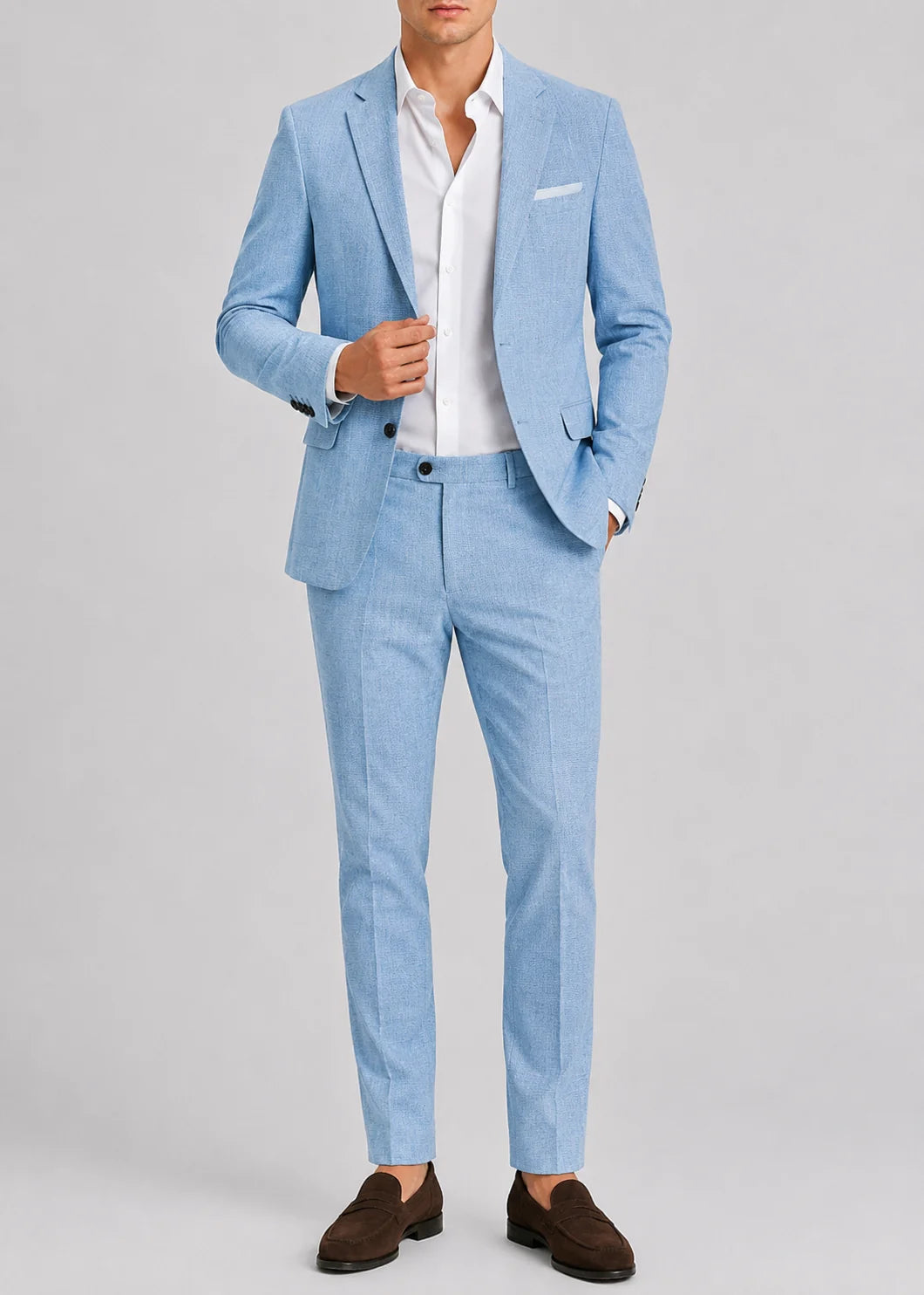Men's Tailored Two-Piece Wedding Suit Formal Occasion 10