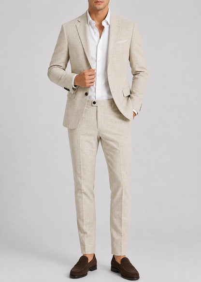 Men's Tailored Two-Piece Wedding Suit Formal Occasion 11