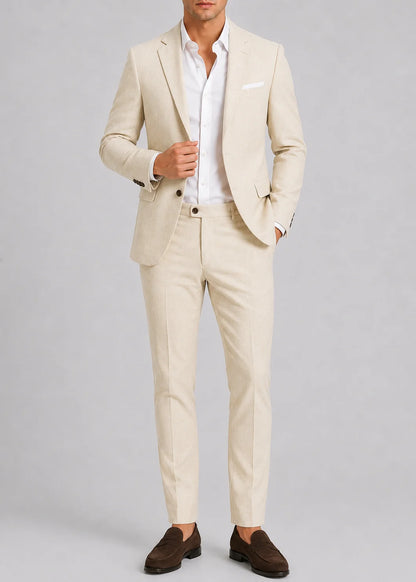 Men's Tailored Two-Piece Wedding Suit Formal Occasion 14