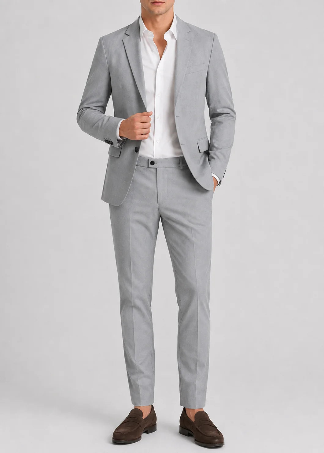 Men's Tailored Two-Piece Wedding Suit Formal Occasion 15