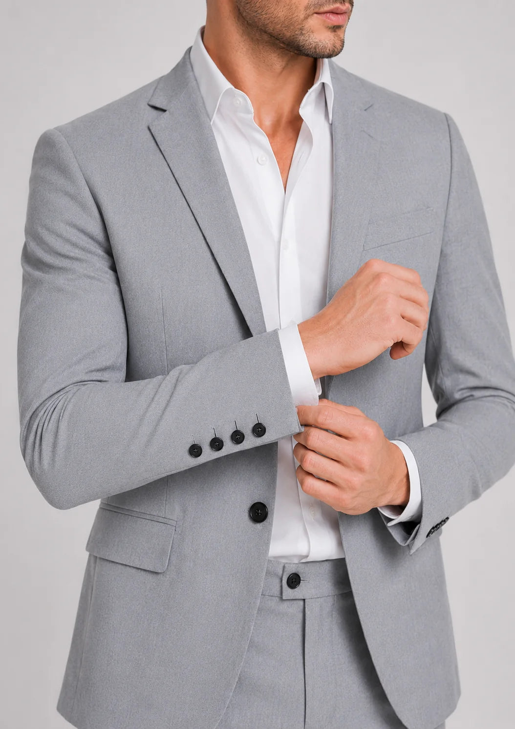 Men's Tailored Two-Piece Wedding Suit Formal Occasion 8