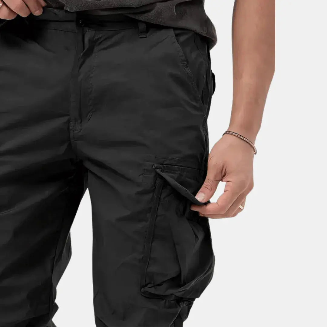 Men's Tapered Cargo Pants Joggers | Utility Pocket Trousers 4