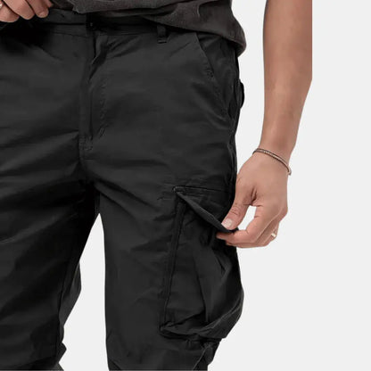 Men's Tapered Cargo Pants Joggers | Utility Pocket Trousers 4
