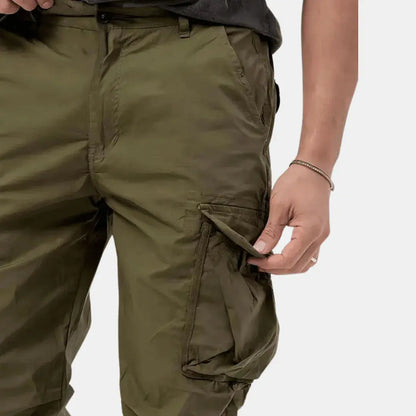 Men's Tapered Cargo Pants Joggers | Utility Pocket Trousers 6