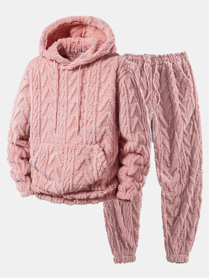 Men's Teddy Fleece Loungewear Set | Hoodie and Joggers 1