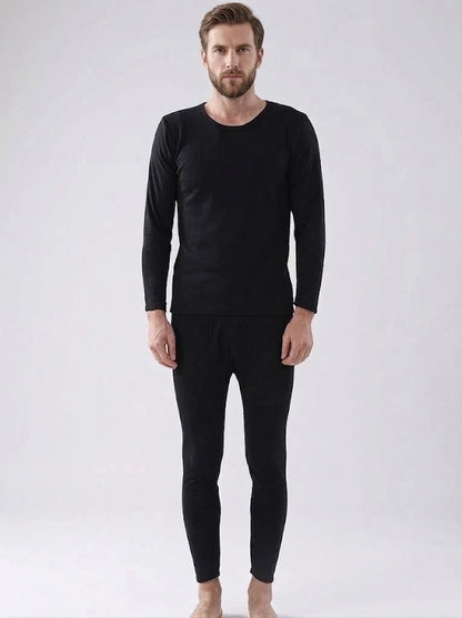 Men's Thermal Base Layer Set | Long-Sleeve Top & Fitted Trousers 0