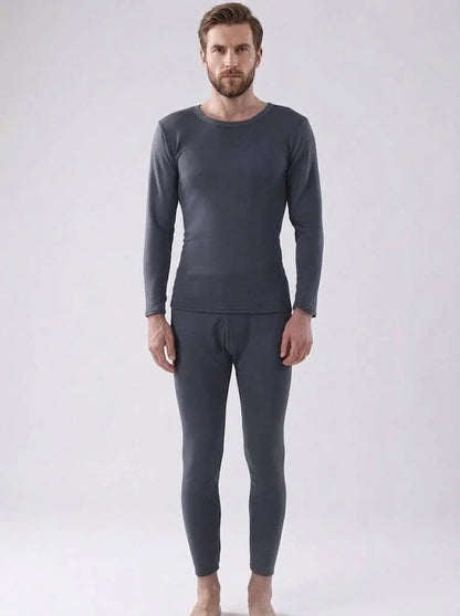 Men's Thermal Base Layer Set | Long-Sleeve Top & Fitted Trousers 1