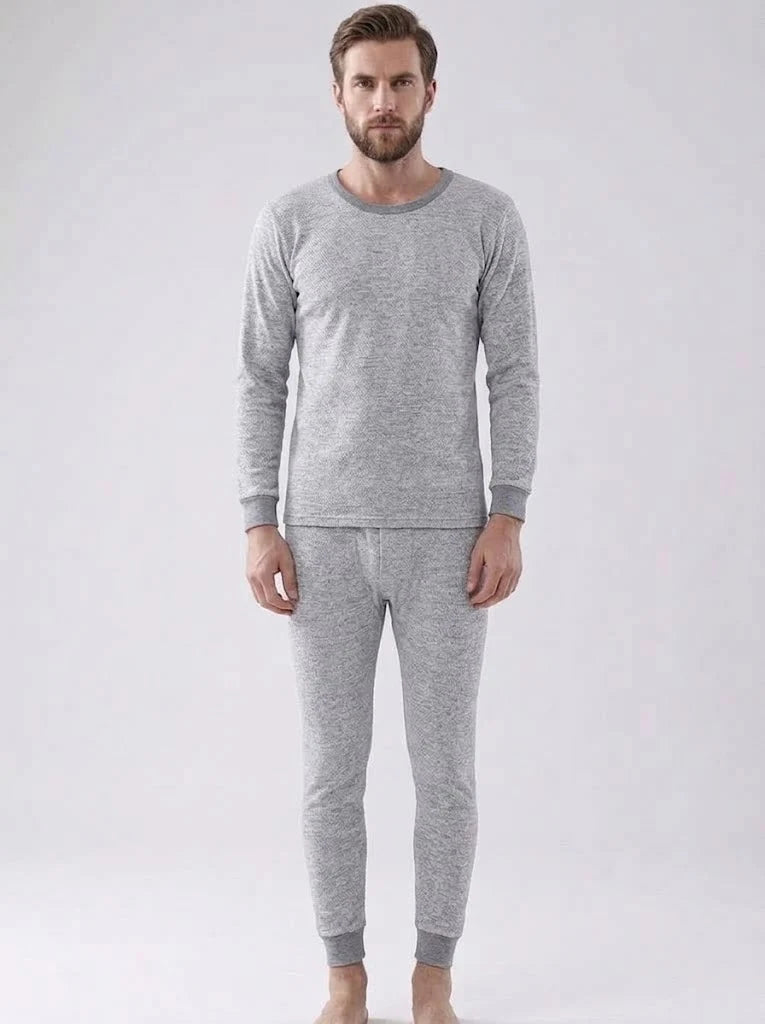 Men's Thermal Base Layer Set | Long-Sleeve Top & Fitted Trousers 2