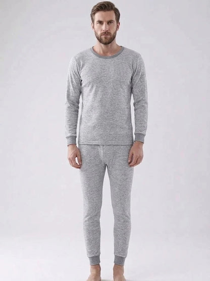 Men's Thermal Base Layer Set | Long-Sleeve Top & Fitted Trousers 2