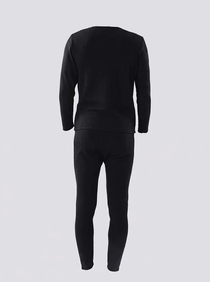 Men's Thermal Base Layer Set | Long-Sleeve Top & Fitted Trousers 3