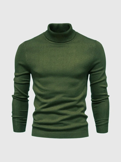 Men's Turtleneck Sweater | Slim-Fit Fine-Knit Design 0