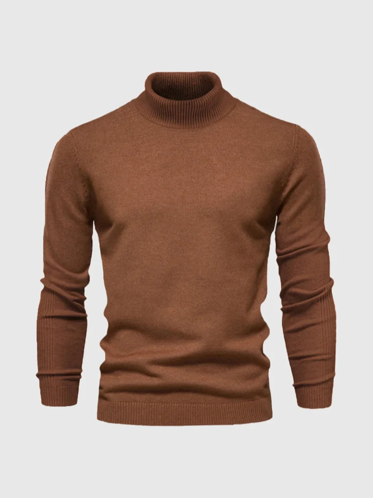 Men's Turtleneck Sweater | Slim-Fit Fine-Knit Design 3