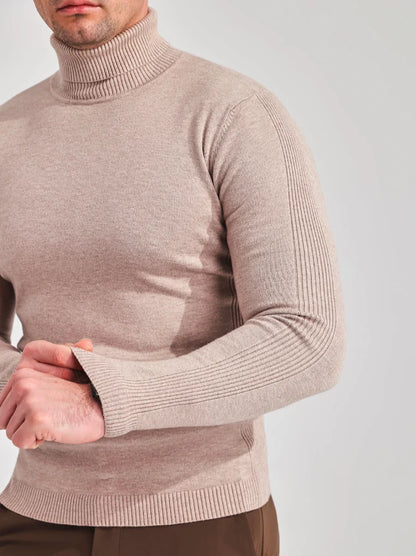 Men's Turtleneck Sweater | Slim-Fit Fine-Knit Design 8