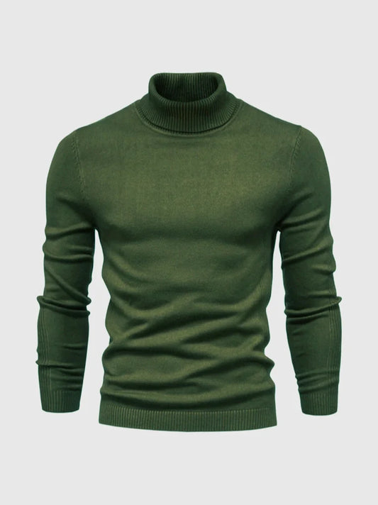 Men's Turtleneck Sweater | Slim-Fit Fine-Knit Design 0