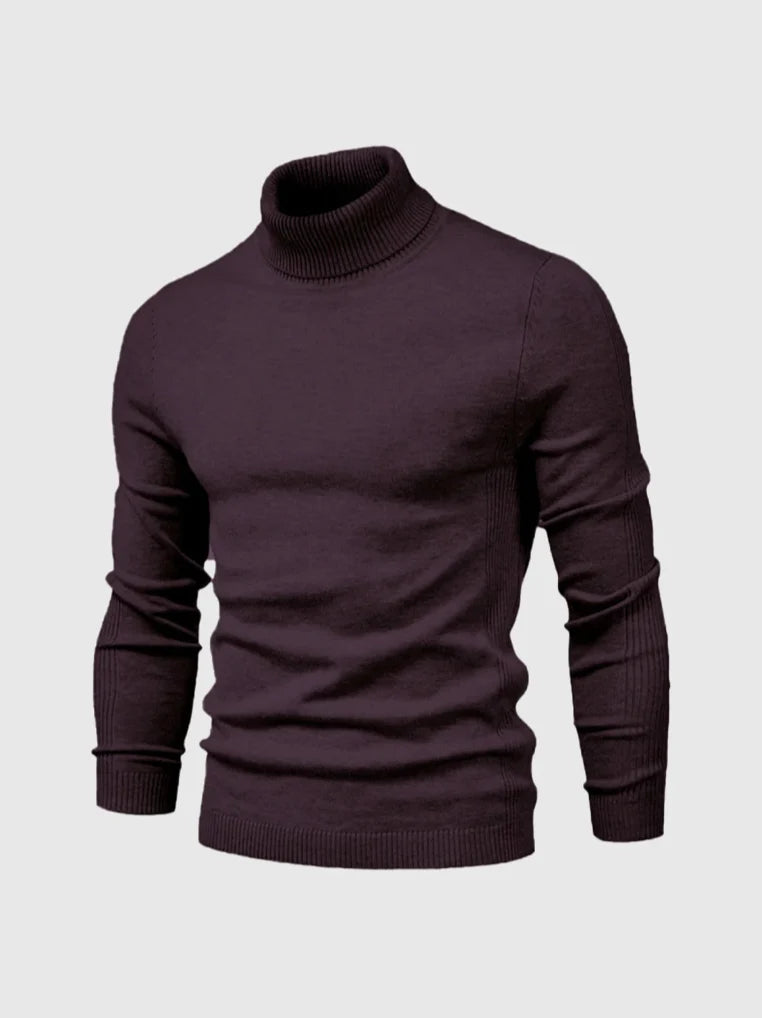 Men's Turtleneck Sweater | Slim-Fit Fine-Knit Design 1
