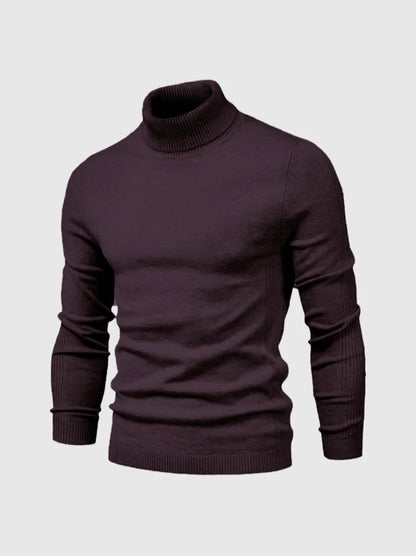 Men's Turtleneck Sweater | Slim-Fit Fine-Knit Design 1