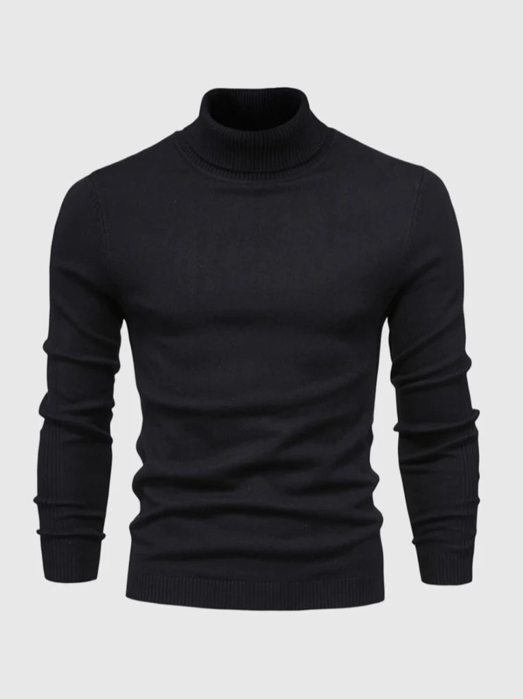 Men's Turtleneck Sweater | Slim-Fit Fine-Knit Design 2