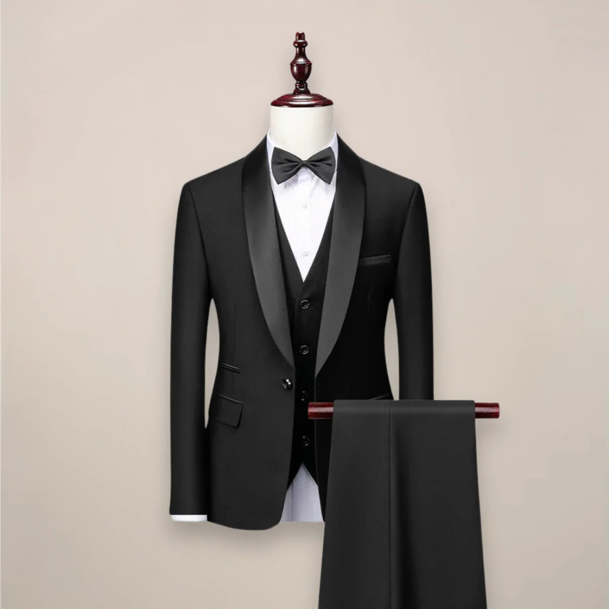 Men's Tuxedo Suit | Tailored Three-Piece Formalwear 0