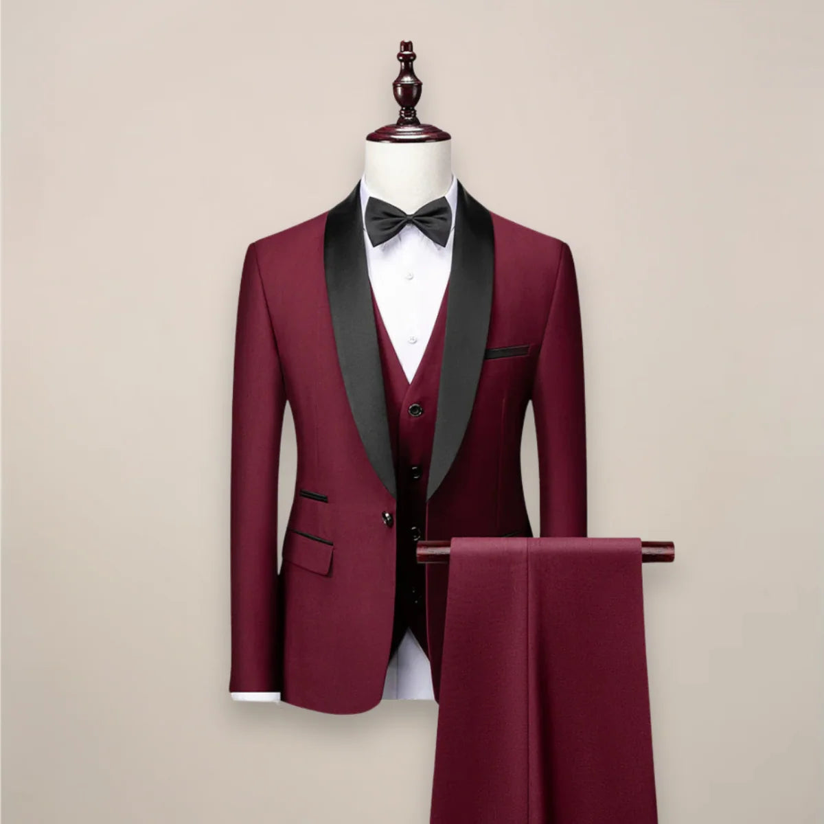 Men's Tuxedo Suit | Tailored Three-Piece Formalwear 1