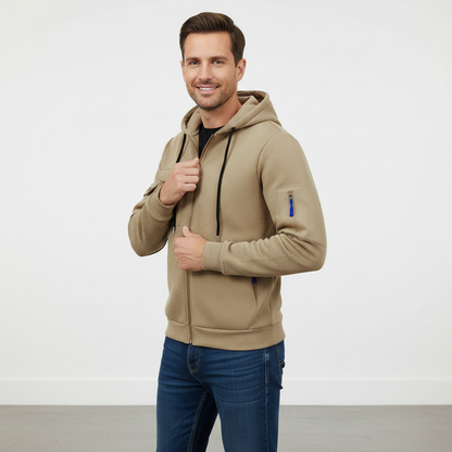Men's Utility Zip-Up Hoodie | Casual Sweatshirt 3