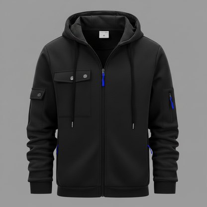 Men's Utility Zip-Up Hoodie | Casual Sweatshirt 4
