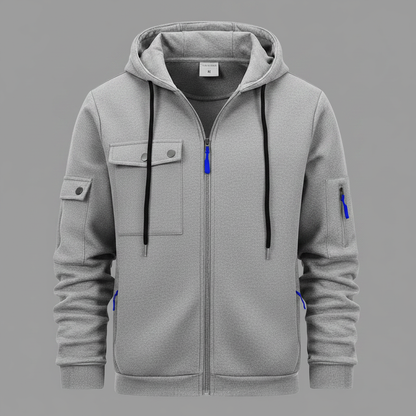 Men's Utility Zip-Up Hoodie | Casual Sweatshirt 5