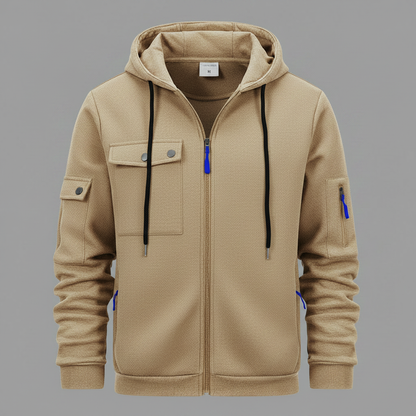 Men's Utility Zip-Up Hoodie | Casual Sweatshirt 6