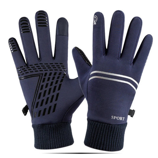 Men's Waterproof Touchscreen Winter Gloves | Polar-Fleece Snow Gloves 0