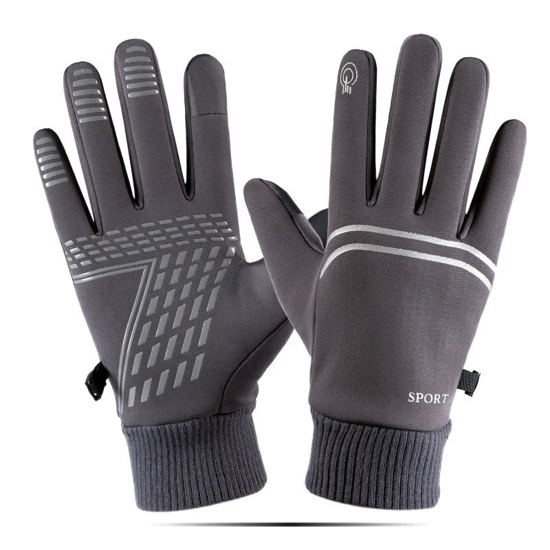 Men's Waterproof Touchscreen Winter Gloves | Polar-Fleece Snow Gloves 2