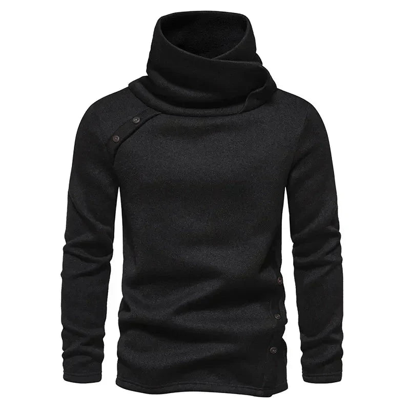 Men's Winter Funnel-Neck Sweater Long-Sleeve Pullover 1