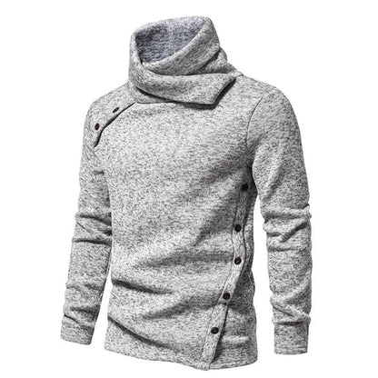 Men's Winter Funnel-Neck Sweater Long-Sleeve Pullover 2