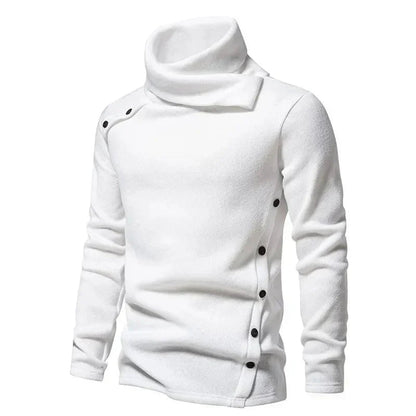 Men's Winter Funnel-Neck Sweater Long-Sleeve Pullover 3