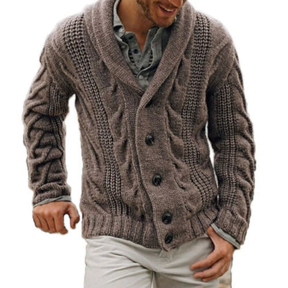 Men's Wool Blend Cardigan | Classic Button-Up Knitwear 1
