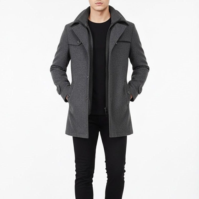 Men's Wool Overcoat | Men's Winter Coat 7