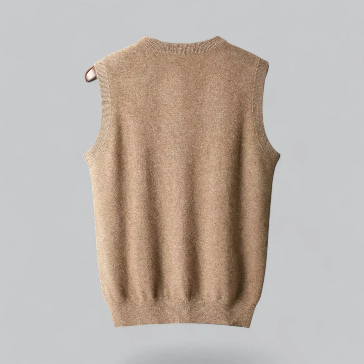 Men's Wool V Neck Sweater Vest | Classic Knitted Layering Piece 6