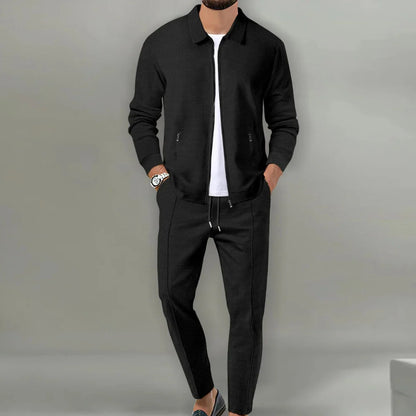 Men's Zip-Up Two Piece Set | Casual Co-Ord Suit 2