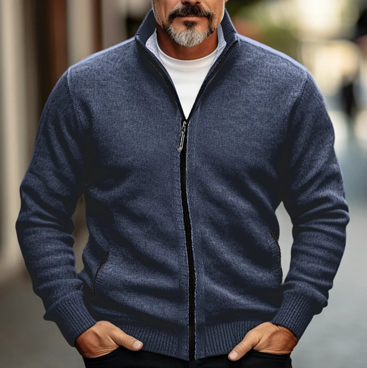Men's Zip Up Cardigan | Men's Cardigan Sweater 1