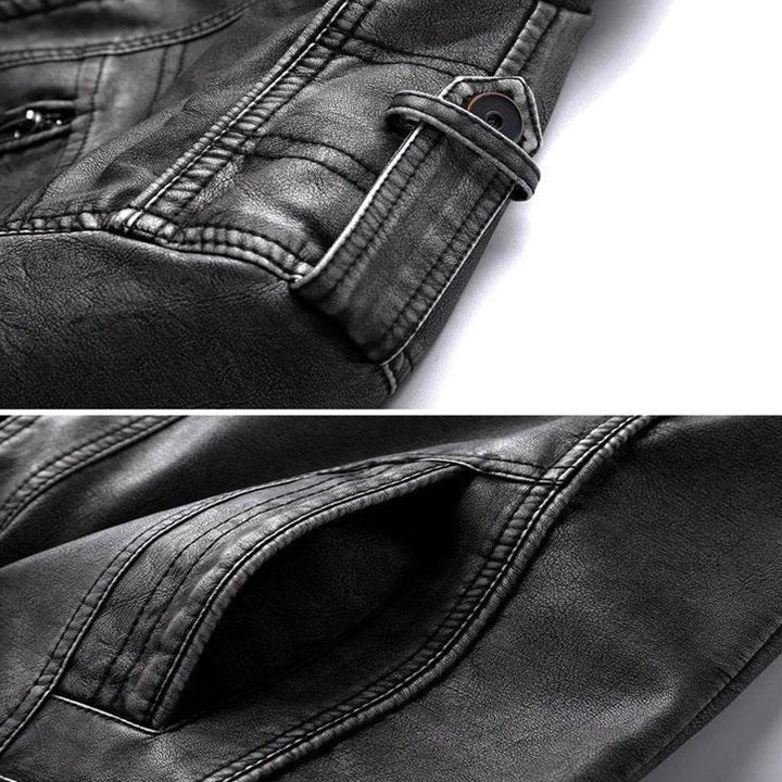 Midnight Biker Jacket | Vegan Leather Motorcycle Jacket 2