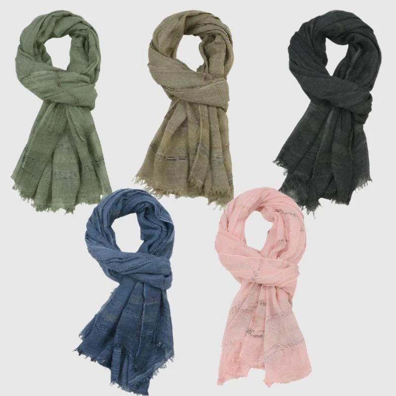 Monferrato | Woven Cotton Blend Scarf 5