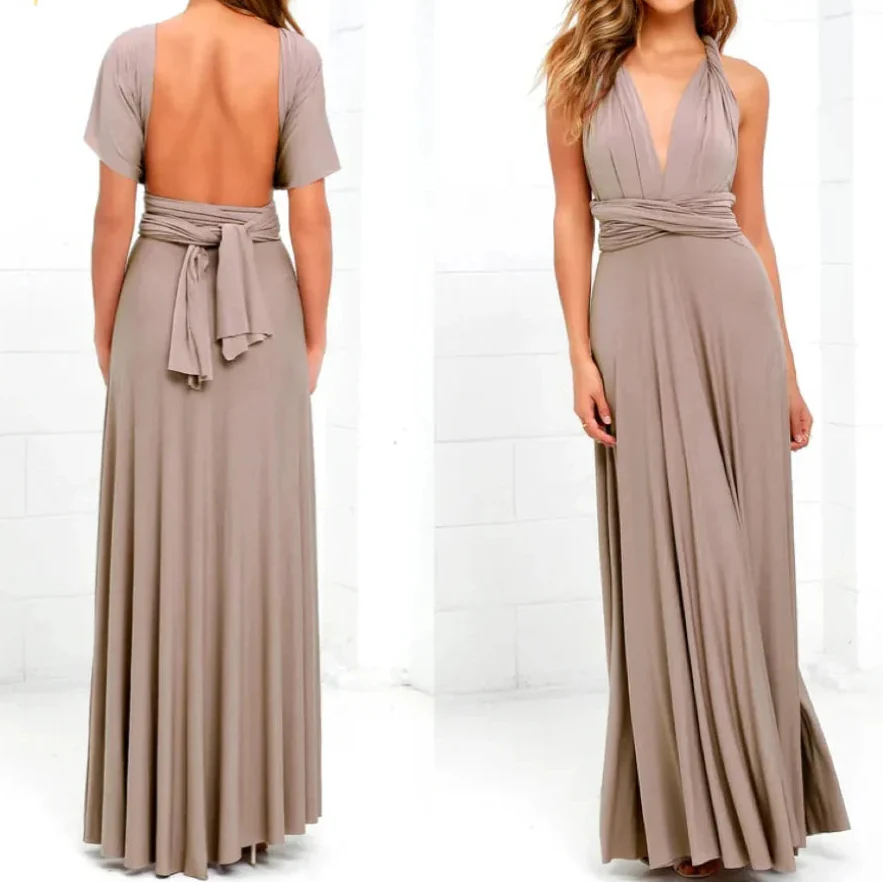 Multiway Wrap Maxi Dress | Women's Cocktail Dress 1