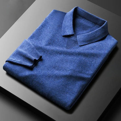 Noble Softness Sweater | Lightweight Knit Polo Collar 2