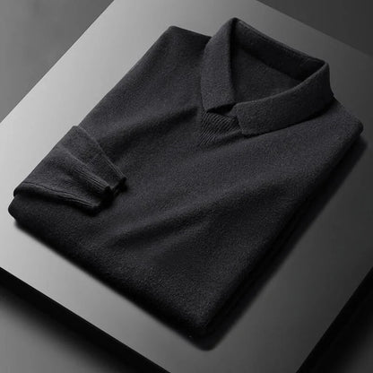 Noble Softness Sweater | Lightweight Knit Polo Collar 3