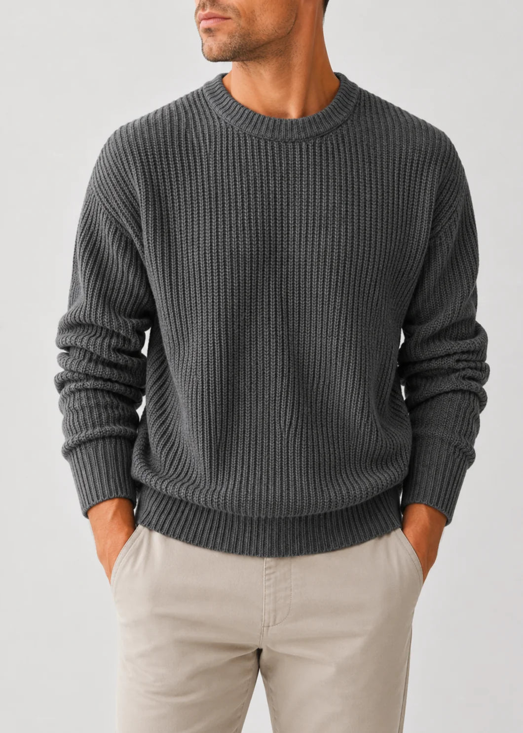 Oversized Knitted Jumper | Polyester Pullover Sweater 13