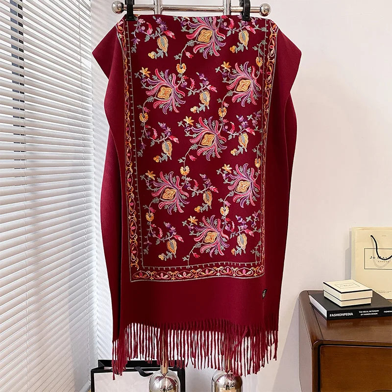Oversized Printed Winter Scarf | Warm Thick Scarf for Women 2